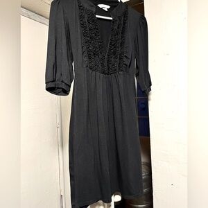 Speechless Black Ruffled Sundress with V-Neck